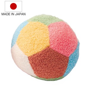 ボール すず入りサッカーボール おもちゃ 赤ちゃん 日本製 （ 綿100％ 知育玩具 玩具 ぬいぐるみ ふわふわ 子供 子ども ベビー カラフル 