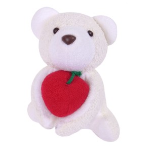ぬいぐるみ バニラちゃん おもちゃ 赤ちゃん 日本製 （ 綿100％ 知育玩具 玩具 ふわふわ くま 動物 アニマル りんご 子供 ベビー ソフト 