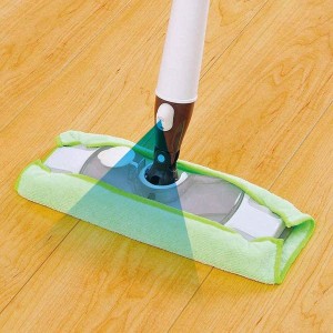 フローリングワイパー スプレーモップ 雑巾付き （ フロアモップ モップ タンク付き 水拭き 床掃除 拭き掃除 噴水 掃除用品 フローリング