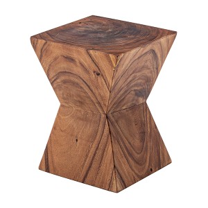 スツール 幅33cm ウッドスツール 椅子 木製 天然木 モンキーポッド （ イス いす チェア 木製スツール チェアー オブジェ デザインスツー