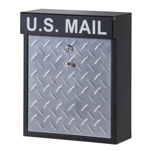 ポスト 壁掛けポスト 郵便ポスト PST-215B （ 郵便受け 新聞受け 壁掛け スチール製 鍵付き カギ付き プライバシー 安心 メールボックス 