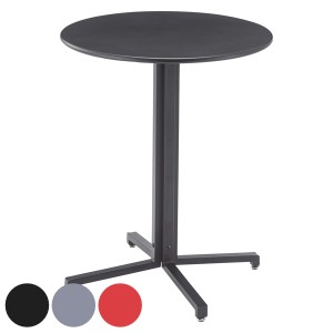 カフェテーブル 幅60cm スチール 円形 丸 テーブル コンパクト 机 （ ダイニング リビングテーブル ダイニングテーブル コーヒーテーブル
