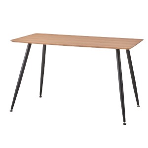 ダイニングテーブル 幅120cm 木製 天然木 コンパクト スチール ダイニング テーブル 机 （ 食卓テーブル 幅 120 四人掛け 4人掛け 食卓机