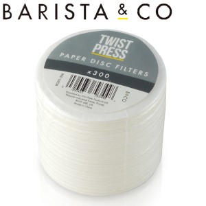 ツイストプレス 専用 BARISTA＆CO フィルター Disc Paper Filter 300枚 （ バリスタ＆コー ツイストプレス用 交換用 紙製 ペーパーフィル