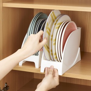 ディッシュラック プラスチック製 大皿用 直径24cmまで対応 ディッシュスタンド （ 食器ラック 皿スタンド 食器立て 皿収納 食器収納 お