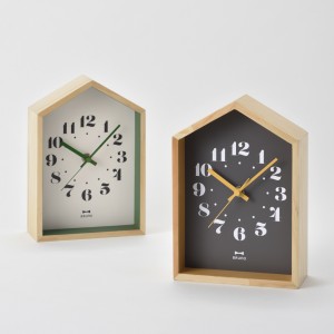 BRUNO 置掛両用時計 ウッドハウスクロック 連続秒針 （ ブルーノ 時計 掛け時計 壁掛け 置き時計 置時計 とけい クロック アナログ 木目