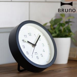 BRUNO 置掛両用時計 蓄光7セグクロック 連続秒針 （ ブルーノ 時計 置き時計 掛け時計 置き掛け兼用 蓄光 静音 とけい クロック アナログ