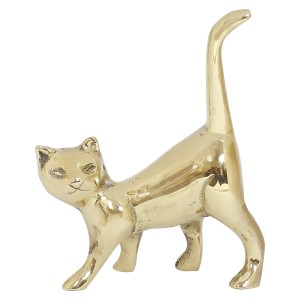 in bloom ペーパーウェイト STANDING CAT 真鍮 ハンドメイド （ インブルーム 文鎮 置き物 オブジェ 置物 おしゃれ 猫 ねこ ネコ グッズ 