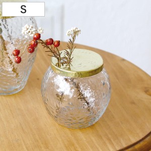 花瓶 インブルーム キャニスターリサイクルガラスベース S フラワーベース （ 花びん 花器 ベース フラワー 花 飾る 卓上 キャニスター 