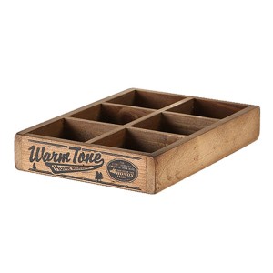 小物収納 ダルトン DULTON 6 PARTITION WOODEN BOX ウッデン ボックス 木製 （ 小物入れ 収納ケース 収納ボックス ボックス ケース 仕切