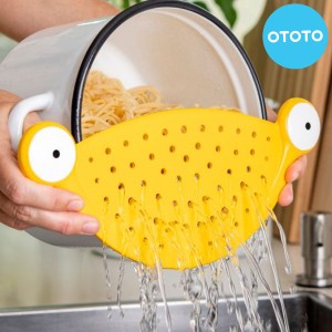 パスタストレーナー OTOTO モンストレーナー （ ドレイナー ドレーナー 湯切り 水切り パスタ うどん そば 便利 調理器具 キッチンツール