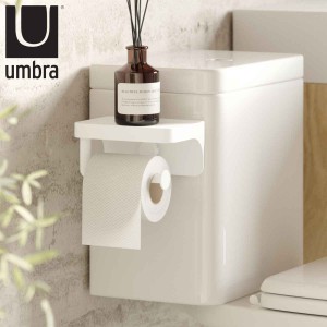 Umbra トイレットペーパーホルダー フレックス アドヒーシブ （ アンブラ トイレットペーパー ホルダー 棚 ラック 収納 粘着 トイレ 飾り