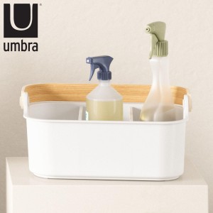 umbra 小物収納 ベルウッド スタッカブルビン28×17cm （ アンブラ キッチン 調味料 収納 スパイスラック 調味料入れ 木目 スタッキング 