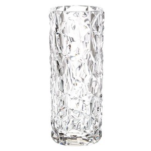 花瓶 割れないガラス PV円柱クリスタ 直径10×高さ24.5cm （ 花びん 花器 フラワーベース 丸 円柱 円筒 透明 割れない ポリカーボネート 