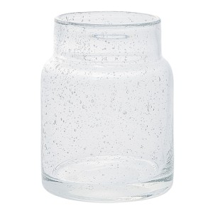 花瓶 DGボトルベース 直径11.5×高さ15cm クリアー ガラス （ おしゃれ 花器 花びん 一輪挿し フラワーベース 円形 透明 丸 インテリア 