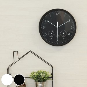 掛け時計 温時計 湿度計 ベゼル 壁掛け 時計 インテリア アナログ おしゃれ シンプル 掛け時計 おしゃれ（ 壁掛け時計 とけい ウォールク