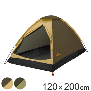 テント 2人用 組立式ドームテント 幅120×奥行200×高さ110cm ( モンターナ MONTAGNA ドーム型 メッシュ フルクローズ フルオープン メ
