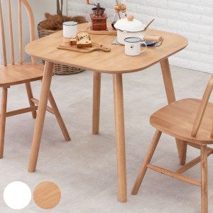 ダイニングテーブル 幅75cm 木製 2人掛け コンパクト （ ダイニング テーブル カフェテーブル 食卓机 2人用 北欧 シャービー おしゃれ 木