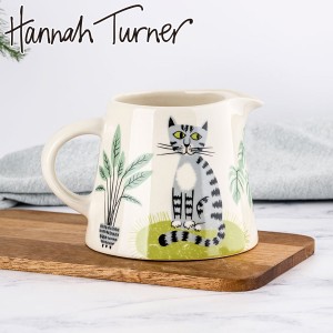 ミルクジャグ Hannah Turner Cat Milk Jug （ ハンナターナー 400ml ミルクピッチャー ミルクポット 食洗機対応 電子レンジ対応 陶器 ミ