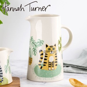 ジャグ Hannah Turner Cat Tall Jug （ ハンナターナー 950ml ピッチャー ポット ウォータージャグ 水差し 花瓶 食洗機対応 電子レンジ対