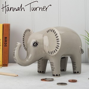 貯金箱 Hannah Turner （ ハンナターナー 貯金 置き物 オブジェ インテリア エレファント アニマル 動物 ディスプレイ ゾウ ぞう 取り出