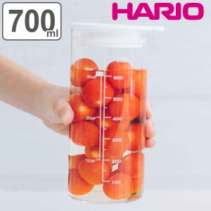 ハリオ 保存容器 700ml ビネガーズピクルスポット （ HARIO 耐熱ガラス 密閉 ガラス ピッチャー 冷水筒 食洗機対応 メモリ付き レシピ付