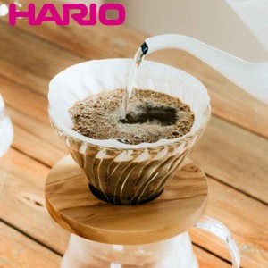 透過ドリッパー V60 1〜2杯用 耐熱ガラス （ HARIO ハリオ 食洗機対応 ドリッパー コーヒー コーヒードリッパー ガラス製 円錐型 円すい