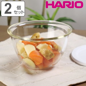 ハリオ 耐熱ガラス製ボウル 2個セット 電子レンジ対応 食洗機対応 日本製 （ HARIO 耐熱ボウル ガラスボウル 耐熱 ガラス オーブン対応 