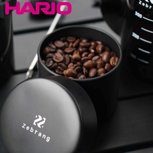 ハリオ キャニスター コーヒーキャニスター50G Zebrang （ HARIO 保存 容器 円筒形 遮光 持ち運び 携帯 日本製 コーヒー豆 珈琲豆 紅茶 