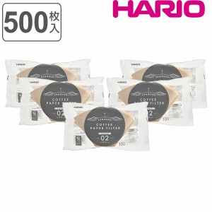 ハリオ コーヒーフィルター 100枚入り×5セット 2〜4杯用 ペガサス 紙 （ HARIO ペーパーフィルター 珈琲フィルター 紙フィルター ろ紙 