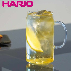 ハリオ グラス 450ml カン型 耐熱ガラス （ HARIO 食洗機対応 電子レンジ対応 カップ コップ ガラス アイス ホット ドリンク 耐熱 缶 ア