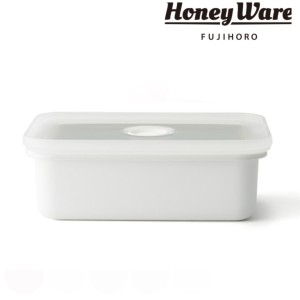 バターケース ホーロー製 200g HoneyWare 富士ホーロー （ バター容器 バター保存 バター用ケース 保存容器 ホーロー容器 琺瑯容器 琺瑯