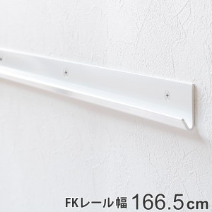 壁面収納 ＦＫレール 幅166.5cm フィットラック （ 棚柱 支柱 レール 166.5cm DIY ダボレール 収納 棚受け金具 棚受けレール ホワイト 白