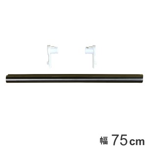 フィットラック 追加パーツ パイプ+パイプ受け 75cm （ パイプ 棚下用 パーツ オプション 部品 パイプハンガー DIY 収納 壁面収納 ハンガ