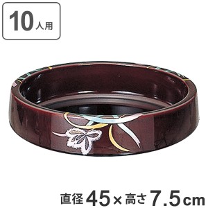 寿司桶 太鼓 尺5寸 溜蘭 内塗溜 食器 組桶 業務用食器 （ 送料無料 45cm すし桶 寿司容器 太鼓型 １０人前 出前 盛り込み お寿司 すし 鮨