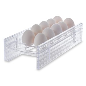 冷蔵庫収納 Egg Rack エッグラック （ 日本製 卵ケース たまごケース プラスチック 12個 卵トレー たまごトレー 卵入れ たまごいれ 卵収