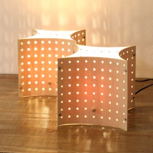 照明 LED パンチング テーブルランプ テーブルライト ラウンド （ 照明器具 卓上 ライト スタンドライト 木製 間接照明 ランプ 卓上ライ