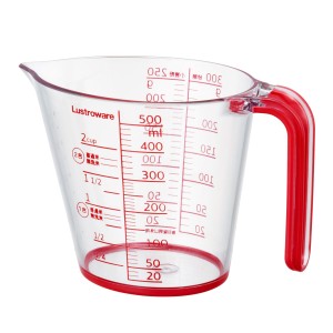 メジャーカップ 500ml 耐熱 食洗機対応 持ち手付き お米も量れる （ 計量カップ 取っ手付き 熱湯 耐熱メジャーカップ 耐熱計量カップ 計