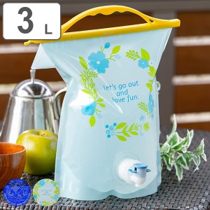 ウォータータンク 3L 折りたたみ ウォーターバッグ ( イワタニ 岩谷マテリアル イワタニマテリアル 給水袋 蛇口付き 軽量 大口径 水袋