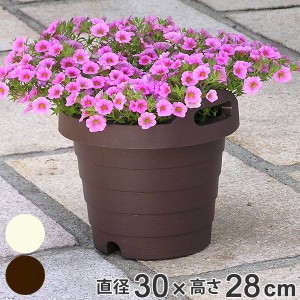 プランター ハンディプランター 丸型 （ 植木鉢 鉢 園芸用品 ガーデニング 持ち手付き 底あみ 底穴 通気性 庭 ガーデン 屋外 外 移動 家