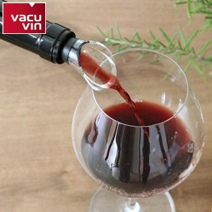 ボトルストッパー vacuvin サーバー ワインサーバー ブラック （ バキュバン 注ぎ口 ワイングッズ ワイン用品 液だれ防止 簡単装着 ワイ