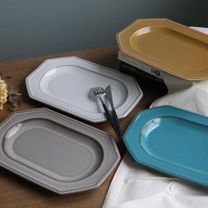 プレート 29cm 美濃焼 コリーヌ Coline 皿 食器 磁器 日本製 ( プラター 大皿 電子レンジ対応 食洗機対応 リム皿 白 お皿 オーブン対応