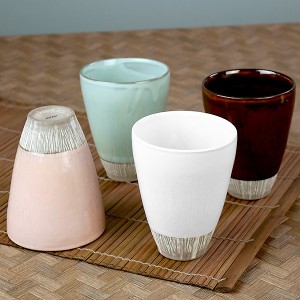 フリーカップ 320ml 白樺 デザートカップ 湯呑み 食器 和食器 陶器 日本製 （ コップ タンブラー グラス 小鉢 ぐいのみ 白 ロックグラス 