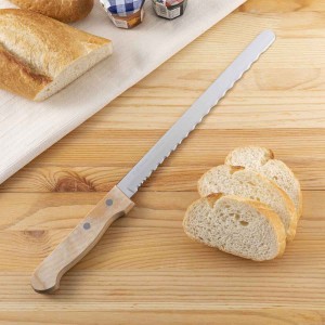 パン切り包丁 Bready WOOD 刃渡り21cm （ ブレッドナイフ パン切りナイフ パン包丁 パン切包丁 21センチ おしゃれ 木製ハンドル キッチン