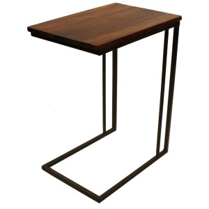 ソファサイドテーブル 高さ56cm コの字 木製 アイアン （ サイドテーブル ナイトテーブル コーヒー テーブル ディスプレイ 台 花台 什器 