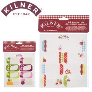 保存容器 KILNER LABELS 24PACK （ キルナー 保存容器用 ラベルシール ステッカー シール ボトルラベル インデックス ラベル 賞味期限 書