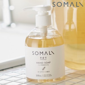 ハンドソープ 液体石けん SOMALI 250ml （ 石けん 液体石けん 無添加 ハンドウォッシュ 手洗い 肌に優しい しっとり もっちり泡 泡 安心 