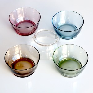 キントー ボウル 12.5cm HIBI ガラス製 （ 食洗機対応 中鉢 お皿 ガラスボウル 取り皿 カップ ガラス フルーツカップ サラダボウル おし