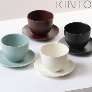 キントー カップ＆ソーサー 180ml Pebble ペブル 湯呑み 磁器 （ KINTO 磁器製 食器 食洗機対応 電子レンジ対応 カップ ソーサー セット 