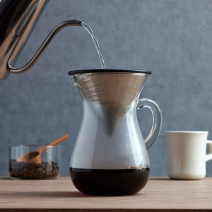 キントー コーヒーメーカー 300ml 2杯用 カラフェセット SLOW COFFEE STYLE スローコーヒースタイル ステンレス （ KINTO 食洗機対応 コ